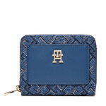 Portefeuille femme grand format tommy hilfiger aw0aw16325 bleu marine