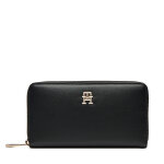 Portefeuille femme grand format tommy hilfiger aw0aw16581 noir