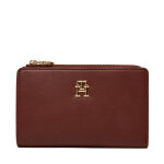 Portefeuille femme grand format tommy hilfiger aw0aw16922 bordeaux
