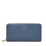 Portefeuille femme grand format tommy hilfiger distinct aw0aw16592 bleu