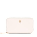 Portefeuille femme grand format tommy hilfiger iconic tommy large za aw0aw16009 cru