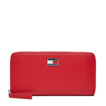 Portefeuille femme grand format tommy jeans tjw pillow large za aw0aw16980 rouge