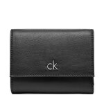 Portefeuille femme petit format calvin klein ck daily medium trifold pbl k60k612851 noir
