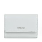 Portefeuille femme petit format calvin klein ck must k60k611934 gris