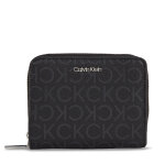 Portefeuille femme petit format calvin klein ck must md z / a wallet epi mono k60k611932 noir