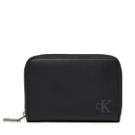 Portefeuille femme petit format calvin klein jeans block med zip around k60k612254 noir