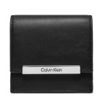 Portefeuille femme petit format calvin klein k60k612206 noir