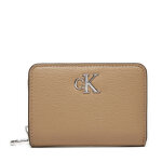 Portefeuille femme petit format calvin klein k60k612740 beige