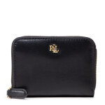 Portefeuille femme petit format lauren ralph lauren sm zip wallet 432876729003 noir