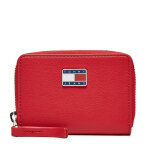 Portefeuille femme petit format tommy jeans tjw pillow small za aw0aw16974 rouge