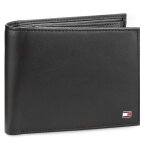 Portefeuille homme grand format tommy hilfiger eton cc flap and coin pocket am0am00652 noir