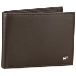 Portefeuille homme grand format tommy hilfiger eton cc flap and coin pocket am0am00652 / 83362 marron ...