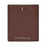 Portefeuille homme grand format tommy hilfiger th central trifold am0am11851 marron