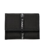 Portefeuille homme grand format tommy jeans tjm essential nylon trifold am0am11220 noir