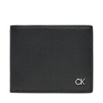 Portefeuille homme petit format calvin klein metal ck bifold 6cc k50k512289 noir