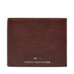 Portefeuille homme petit format tommy hilfiger th premium mini cc wallet am0am12781 marron