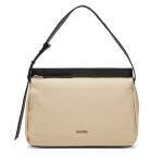 Sac  main calvin klein jeans gracie shoulder bag canvas k60k611455 beige