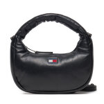 Sac  main tommy jeans tjw pillow mini hobo aw0aw16976 noir