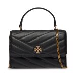 Sac  main tory burch kira chevron mini top handle chain wallet 152356 noir