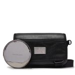 Sacoche calvin klein jeans tagged flap camera bag22 k50k511386 noir