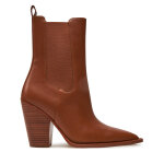 Santiags michael kors leni leather boot 40t4lnhe5l marron