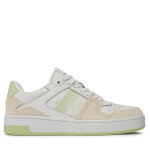 Sneakers calvin klein jeans basket cupsole lace mix nbs sat yw0yw01446 blanc