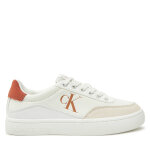 Sneakers calvin klein jeans classic cupsole laceup low lth yw0yw01668 blanc