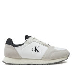Sneakers calvin klein jeans retro sock runner mg wmm ym0ym01152 blanc
