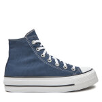 Sneakers converse chuck taylor all star lift platform a08215c bleu marine