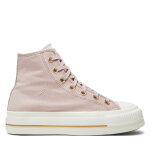 Sneakers converse chuck taylor all star lift platform tailored lines a10431c rose