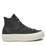 Sneakers converse chuck taylor all star lift platform water repellent leather a08312c noir