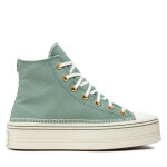 Sneakers converse chuck taylor all star modern lift platform crafted stitching a07547c vert