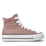 Sneakers converse chuck taylor all star padded lift platform a11536c marron