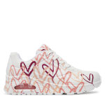 Sneakers skechers uno - dripping in love 155507 / wcrl blanc