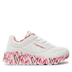 Sneakers skechers uno lite lovely luv 314976l / wrpk blanc