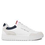 Sneakers tommy hilfiger th basket core lth mix ess fm0fm05058 blanc