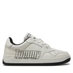 Sneakers tommy jeans tjm basket logo em0em01257 blanc