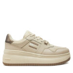 Sneakers tommy jeans tjw retro basket flatform metal en0en02607 beige