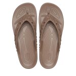 Tongs crocs classic platform geometric flip 209565 beige