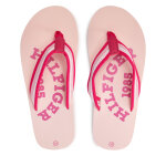 Tongs tommy hilfiger logo print flip flop t3a8 - 33294 - 0058 s rose