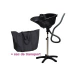 Bac lave tete coiffure noir avec sac