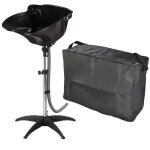 Bac lave t�te noir coiffure sur pied avec sac