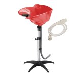 Bac lave t�te rouge coiffure sur pied avec douchette