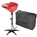 Bac lave t�te rouge coiffure sur pied avec sac