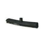 Balai coiffure caoutchouc noir avec raclette