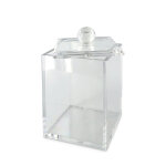 Bo�te de rangement carr�e acrylique 7. 5x7. 5x12. 1cm - pbi