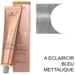Coloration blondme  claircir bleu mtallique