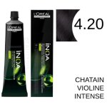 Coloration inoa 4. 20 chatain violine intense