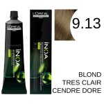 Coloration inoa 9. 13 blond trs clair cendr dor