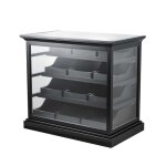 Comptoir d?accueil reno avec vitrine professionnelle et rangement